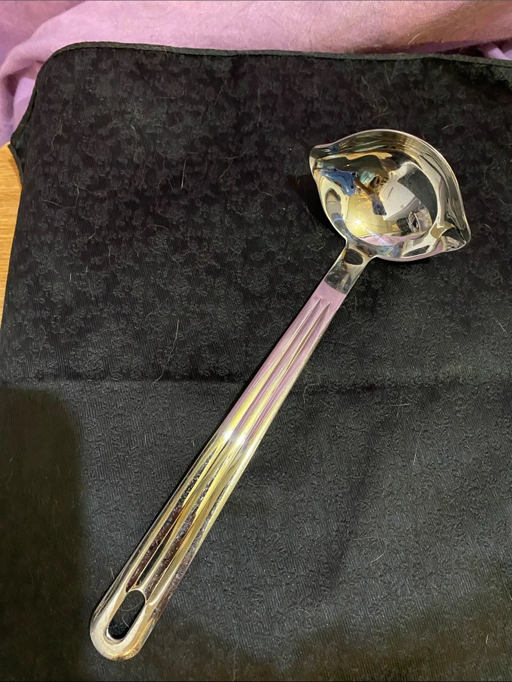 Vintage Oneida Stainless Double Pour Ladle 
